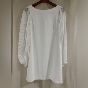 White House Black Market White Mini Shift Dress